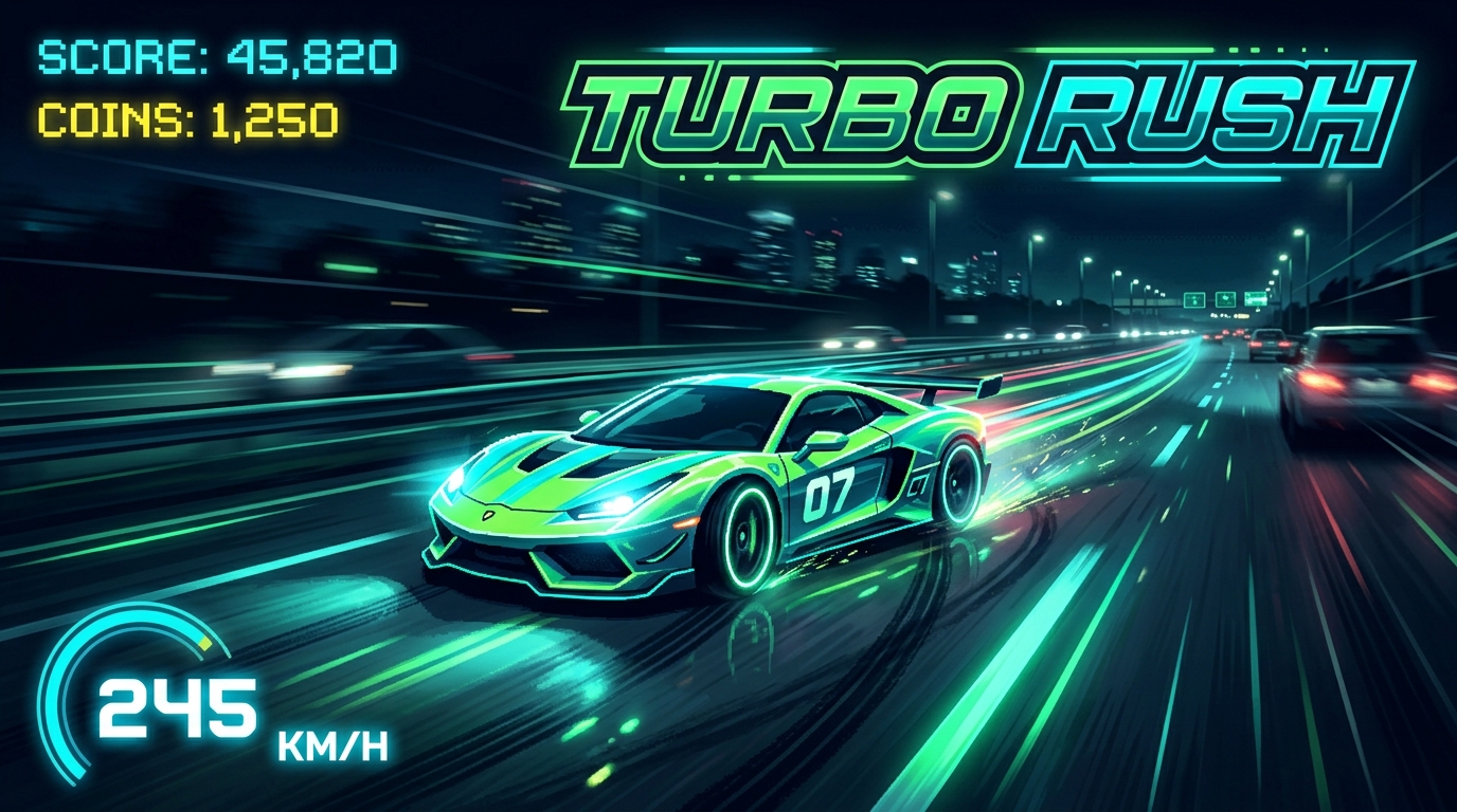 Turbo Rush - Car Racing Game
