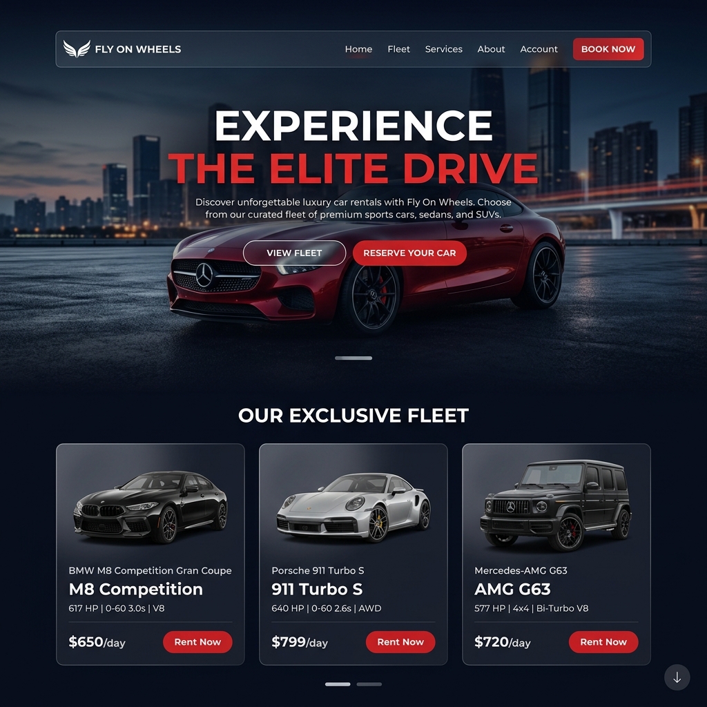 LuxeDrive - Luxury Car Rental College Project