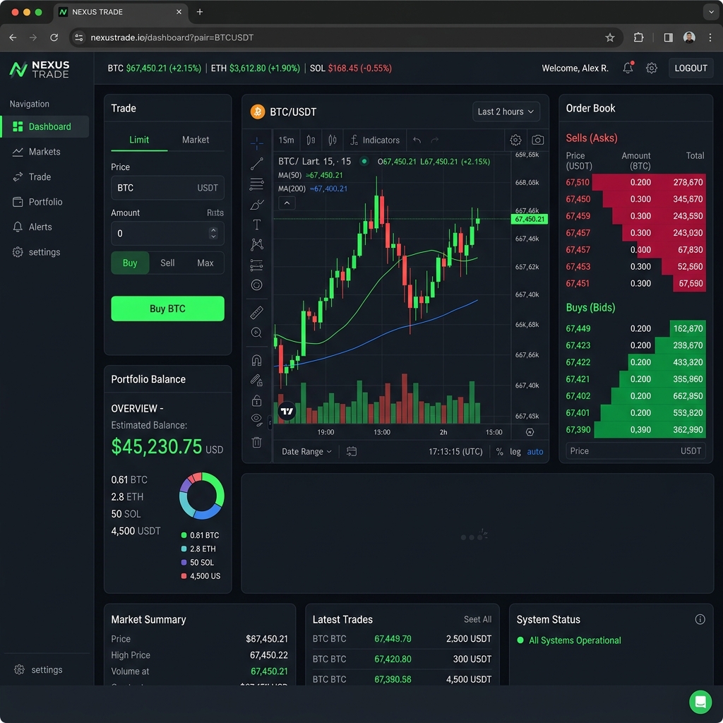 Crypto Trading Dashboard Project