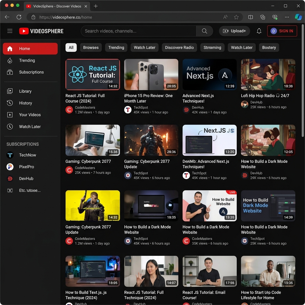 YouTube Clone Project